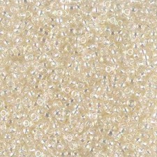 Miyuki rocailles Perlen 11/0 - Crystal ivory gold luster 11-2442